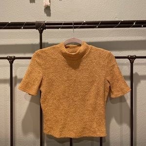 mustard yellow crop top